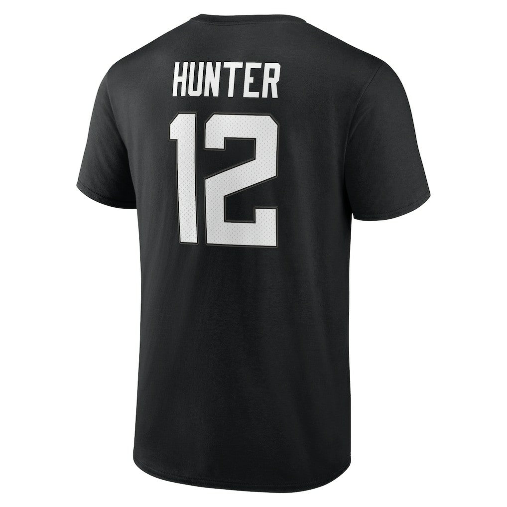 Travis Hunter Jacksonville Jaguars Icon Name & Number T-Shirt - Black T-shirts