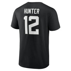 Travis Hunter Jacksonville Jaguars Icon Name & Number T-Shirt - Black T-shirts