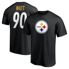 T.J. Watt Pittsburgh Steelers Icon Name & Number T-Shirt - Black T-shirts