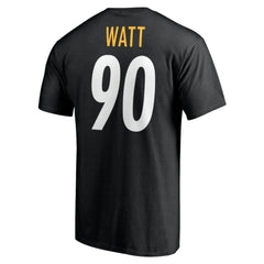 T.J. Watt Pittsburgh Steelers Icon Name & Number T-Shirt - Black T-shirts
