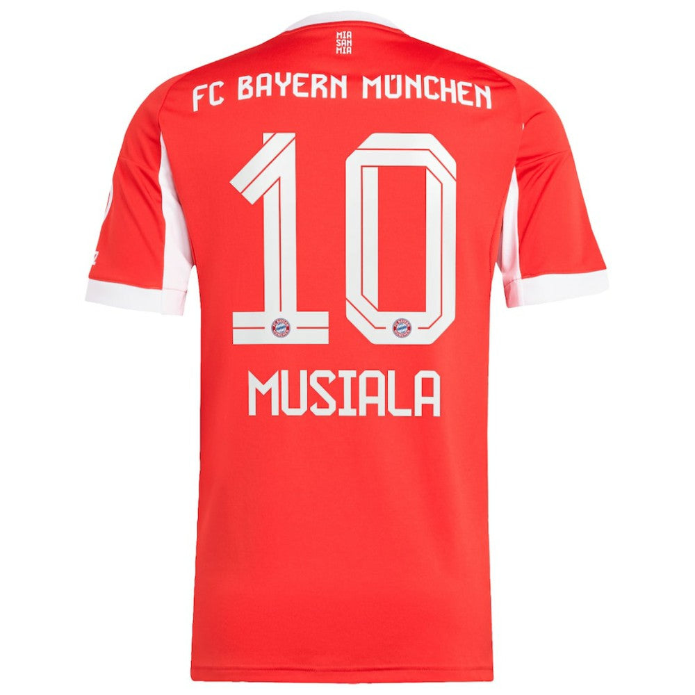 Jamal Musiala Bayern Munich Home 2025/26 Replica Player Jersey Red - Adidas for sale