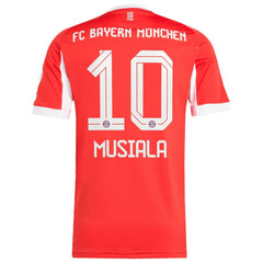 Jamal Musiala Bayern Munich Home 2025/26 Replica Player Jersey Red - Adidas for sale