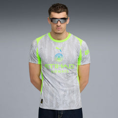 Manchester City 2025/26 Third Replica Jersey Gray/Neon Green - Puma discount