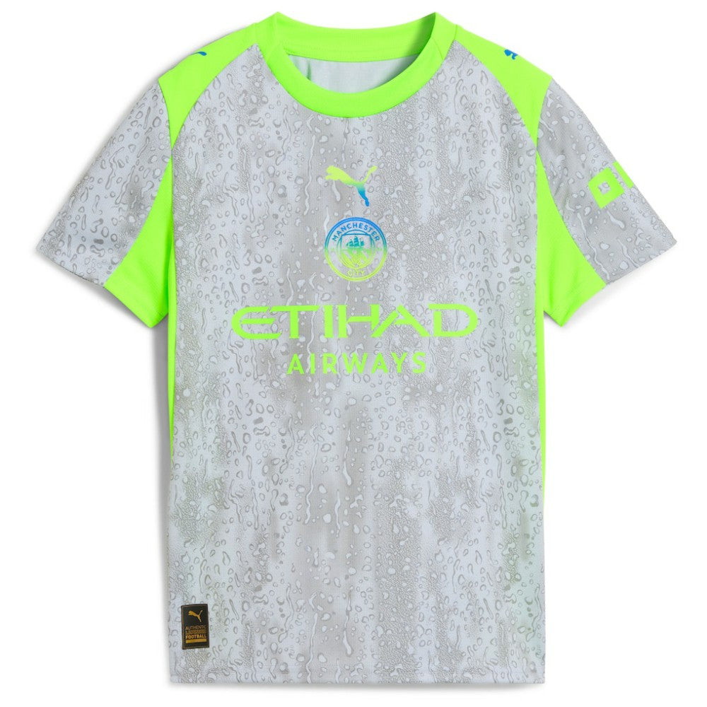 Manchester City Youth 2025/26 Third Replica Jersey Green/Neon Green - Puma cheap