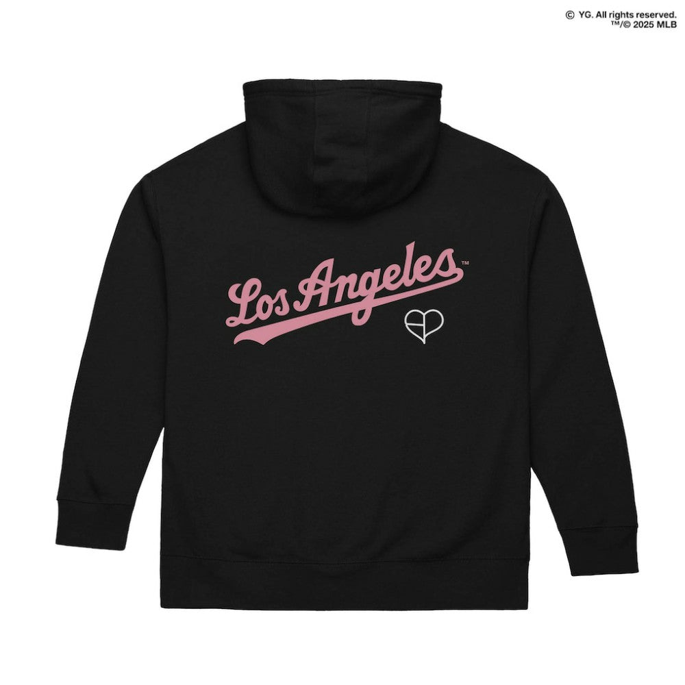 Los Angeles Dodgers Mitchell & Ness x BLACKPINK  Pullover Hoodie - Black - Limited Edition Hoodies