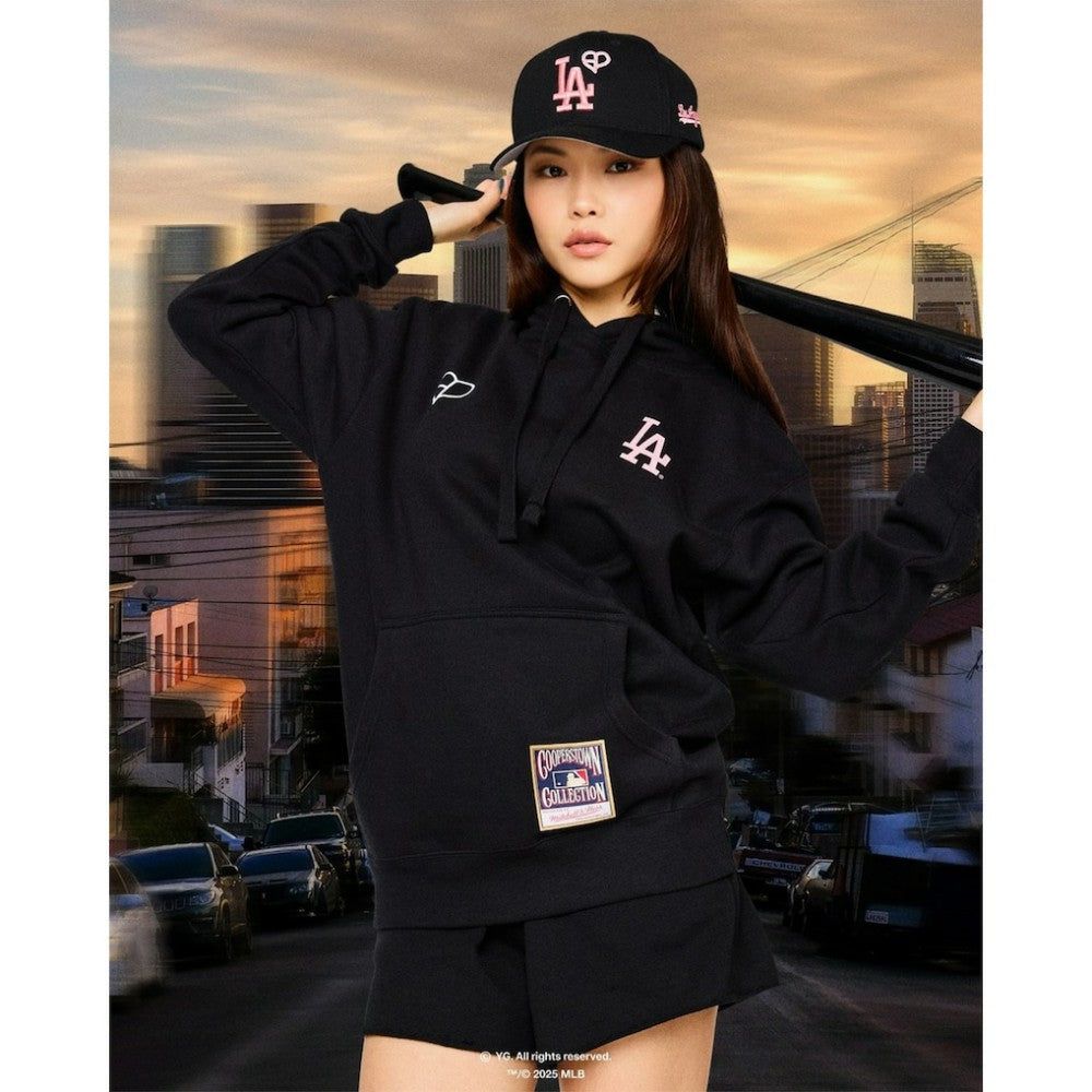 Los Angeles Dodgers Mitchell & Ness x BLACKPINK  Pullover Hoodie - Black - Limited Edition Hoodies