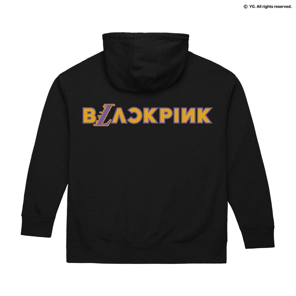 Los Angeles Lakers x BLACKPINK Pullover Hoodie Black Limited Edition - Mitchell & Ness