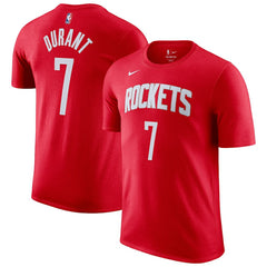Kevin Durant Houston Rockets Icon Edition Name & Number T-Shirt Red - Nike