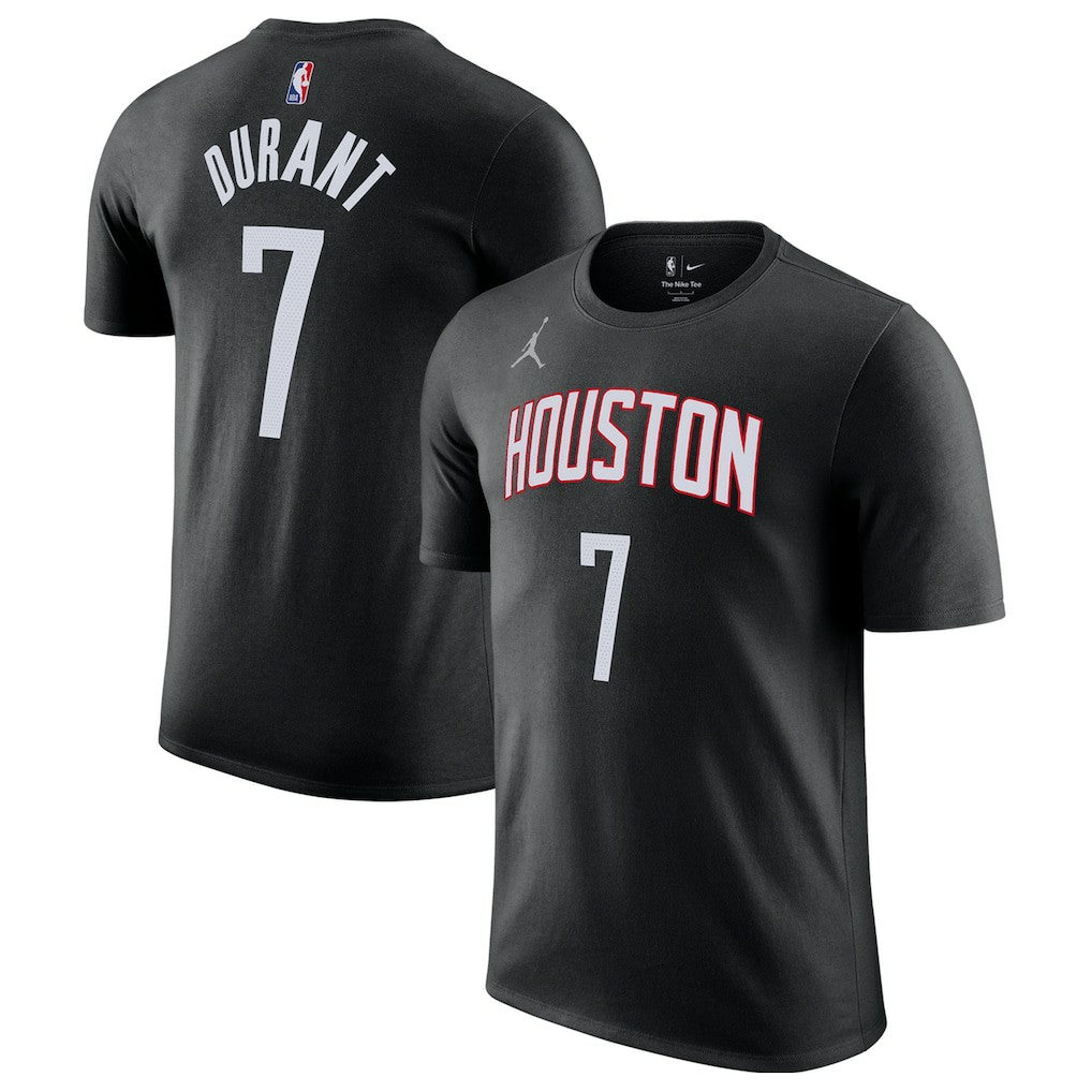 Kevin Durant Houston Rockets Jordan Brand Statement Edition Name & Number T-Shirt Black