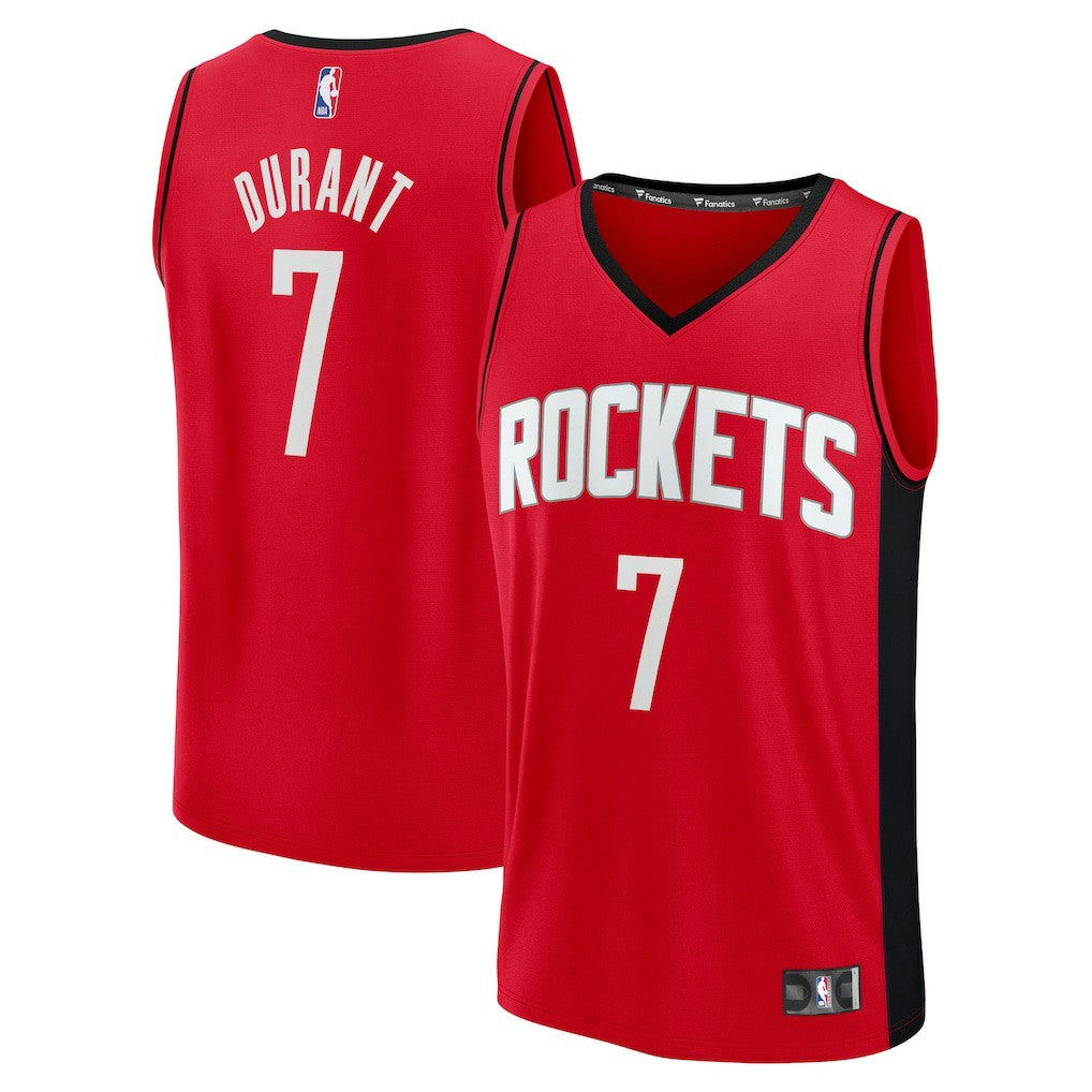 Kevin Durant Houston Rockets Youth Fast Break Replica Player Jersey Icon Edition Red - Fanatics