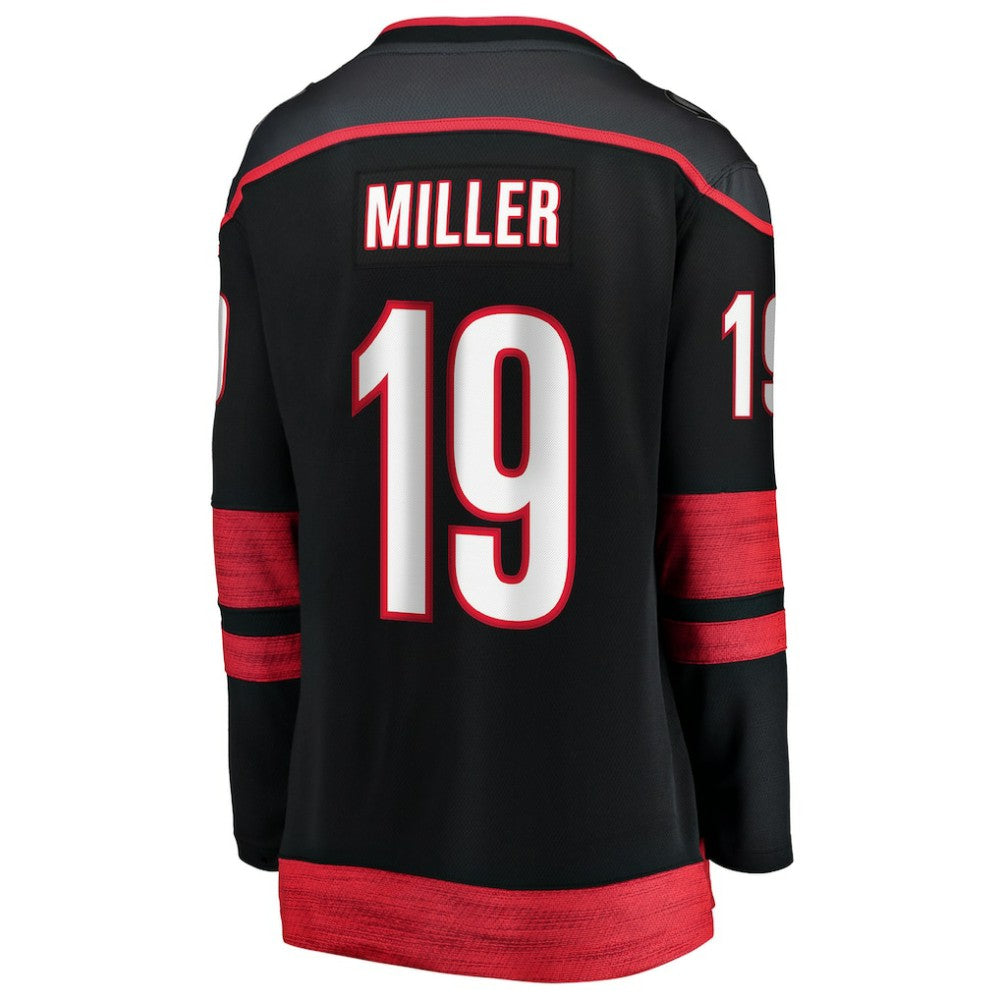 K'Andre Miller Carolina Hurricanes Fanatics Women's Home Breakaway Jersey - Black | US 203286198