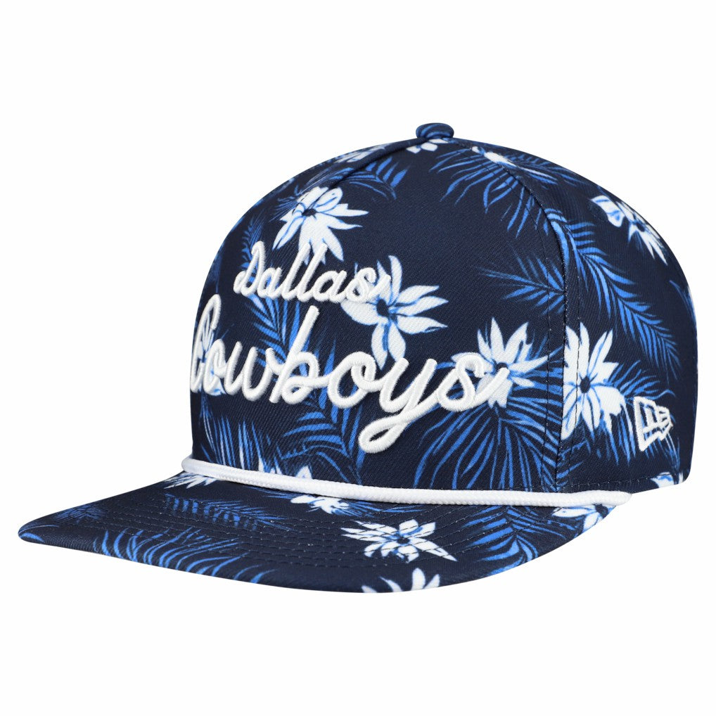 Dallas Cowboys New Era Palm Print A-Frame 9FIFTY Snapback Hat - Navy Hats
