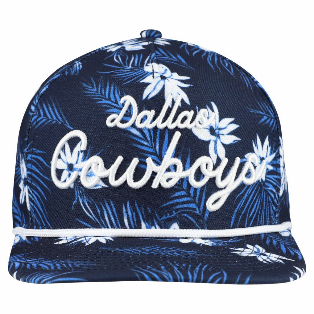 Dallas Cowboys New Era Palm Print A-Frame 9FIFTY Snapback Hat - Navy Hats