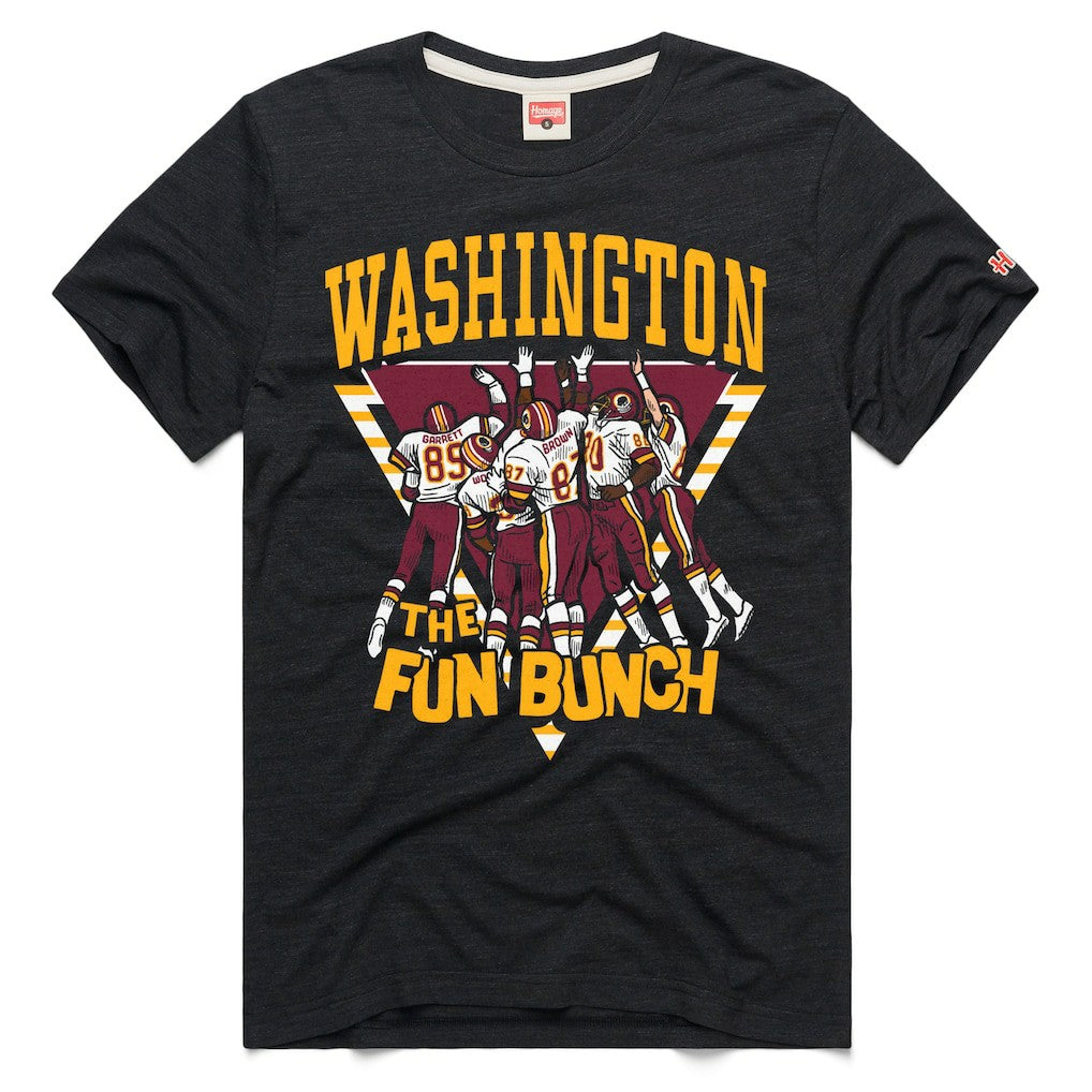 Washington Commanders Homage The Fun Bunch Tri-Blend T-Shirt - Charcoal T-shirts