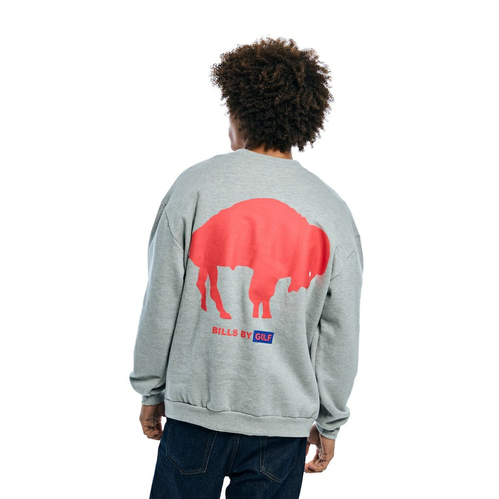 Buffalo Bills Golf Wang Unisex Sweatshirt - Heather Gray Sweatshirts