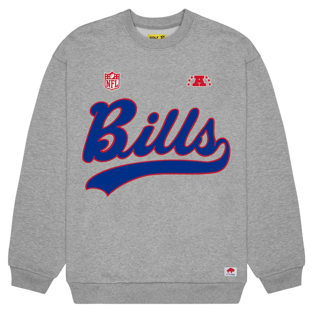Buffalo Bills Golf Wang Unisex Sweatshirt - Heather Gray Sweatshirts