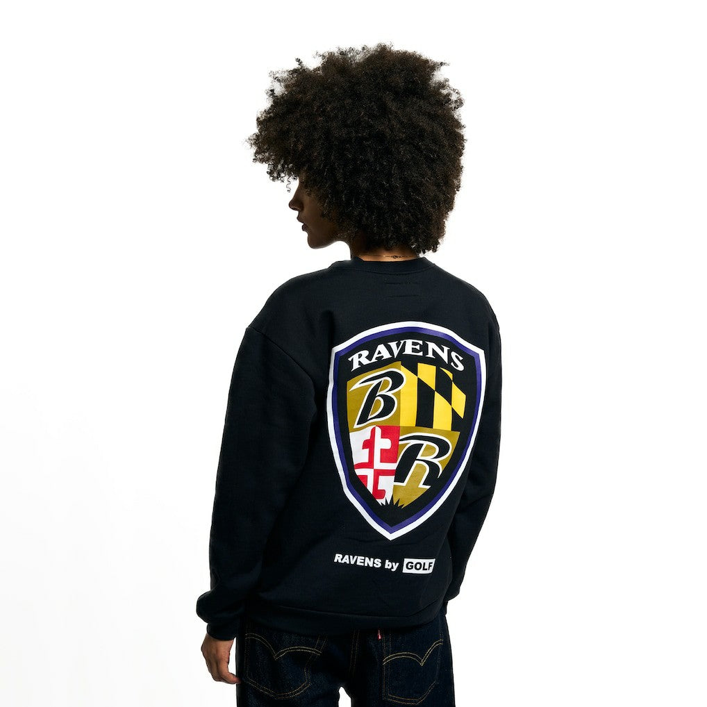 Baltimore Ravens Golf Wang Unisex Sweatshirt - Black Sweatshirts