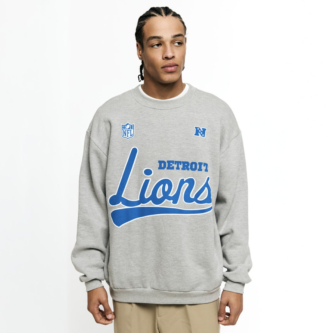 Detroit Lions Golf Wang Unisex Sweatshirt - Heather Gray Sweatshirts