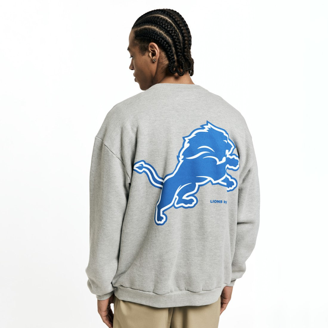 Detroit Lions Golf Wang Unisex Sweatshirt - Heather Gray Sweatshirts