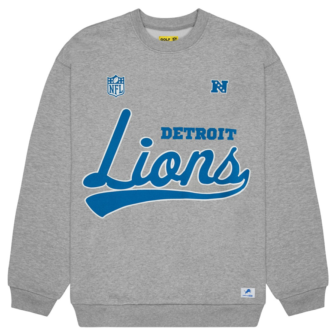 Detroit Lions Golf Wang Unisex Sweatshirt - Heather Gray Sweatshirts