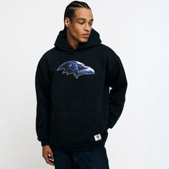 Baltimore Ravens Golf Wang Unisex Cutout Hoodie - Black Hoodies
