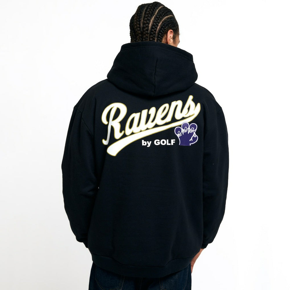 Baltimore Ravens Golf Wang Unisex Cutout Hoodie - Black Hoodies
