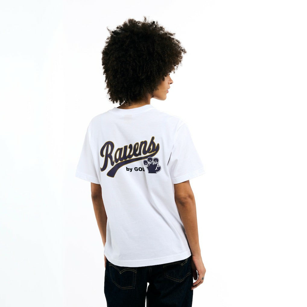 Baltimore Ravens Golf Wang Unisex Cutout T-Shirt - White T-shirts