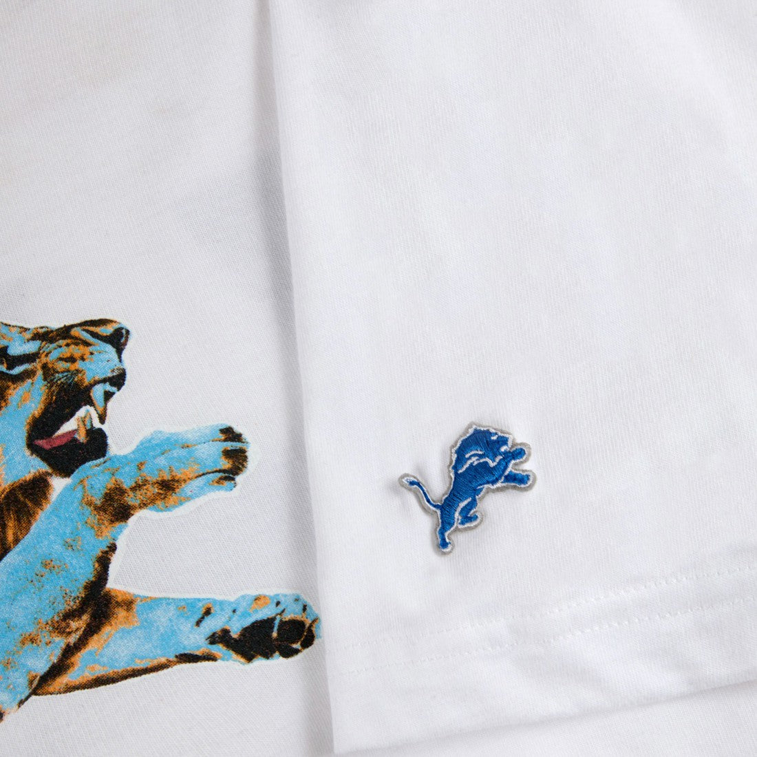 Detroit Lions Golf Wang Unisex Cutout T-Shirt - White T-shirts