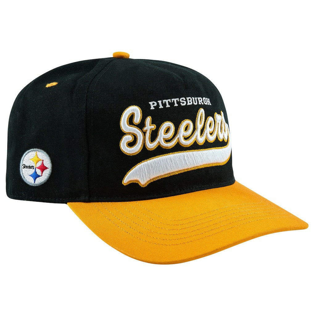 Pittsburgh Steelers Golf Wang Unisex Snapback Hat - Black/Gold Hats