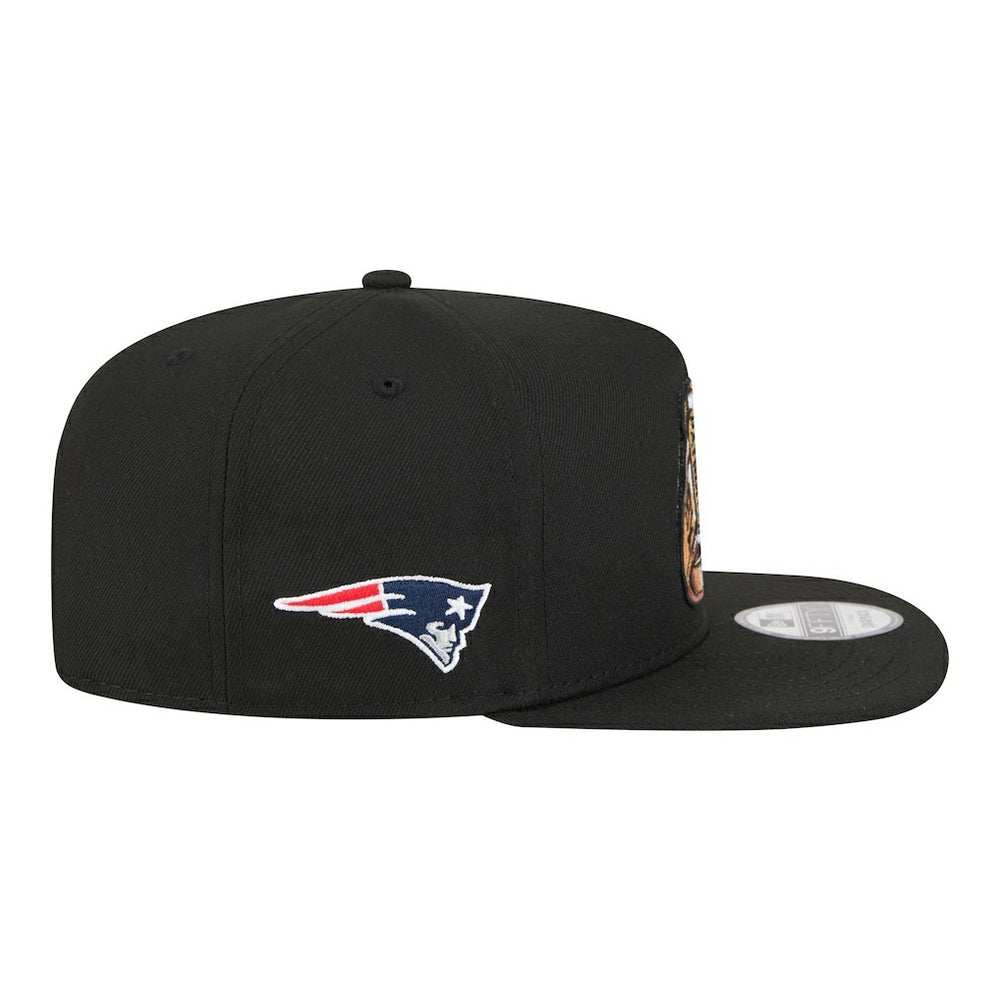 New England Patriots New Era Super Bowl Ring 9FIFTY A-Frame Adjustable Hat - Black Hats