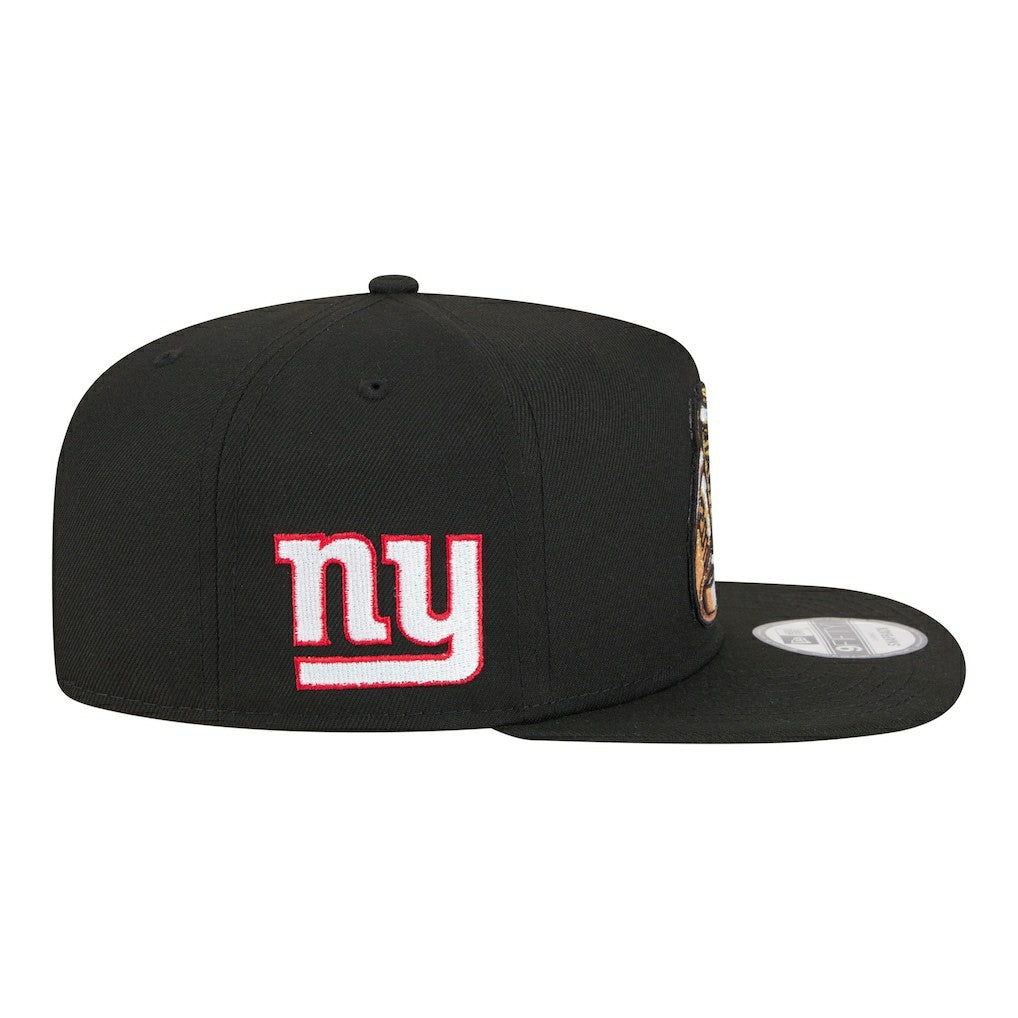 New York Giants New Era Super Bowl Ring 9FIFTY A-Frame Adjustable Hat - Black Hats