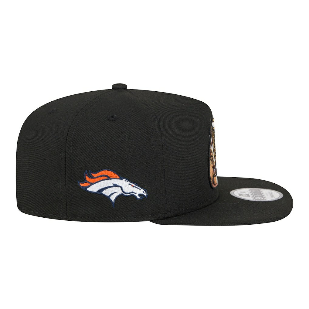 Denver Broncos New Era Super Bowl Ring 9FIFTY A-Frame Adjustable Hat - Black Hats
