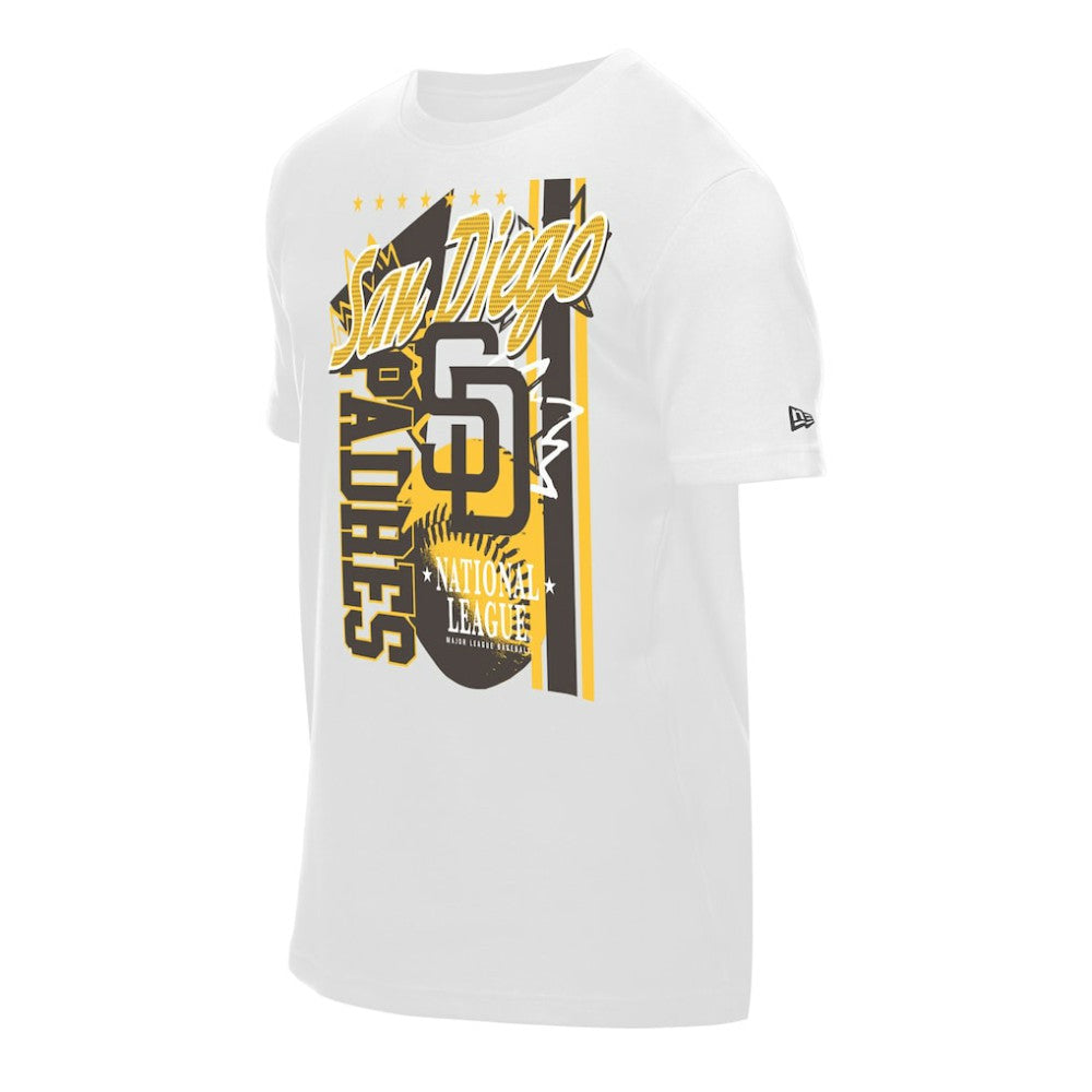 San Diego Padres New Era Big Graphic Domestic T-Shirt - White T-shirts