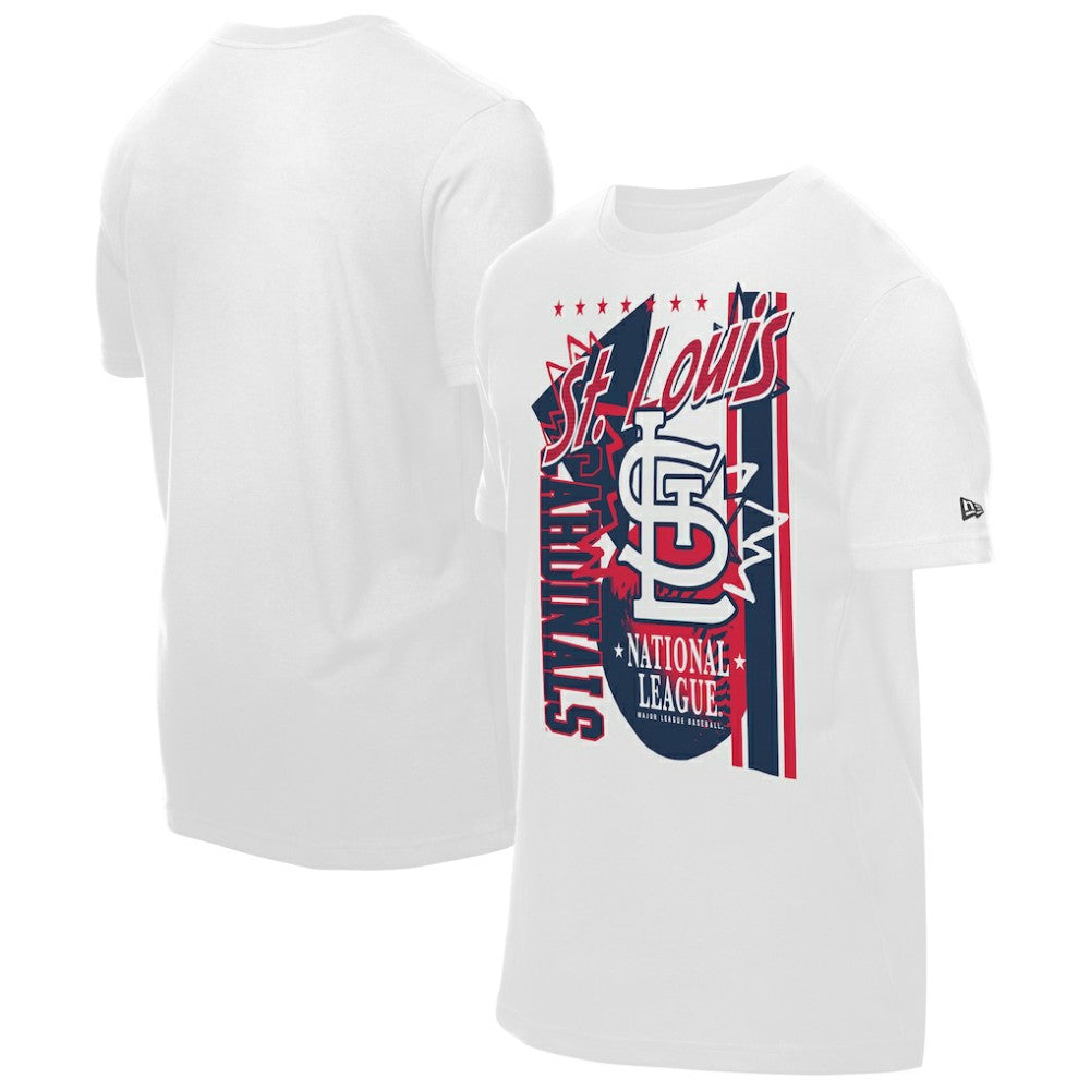 St. Louis Cardinals New Era Big Graphic Domestic T-Shirt - White T-shirts
