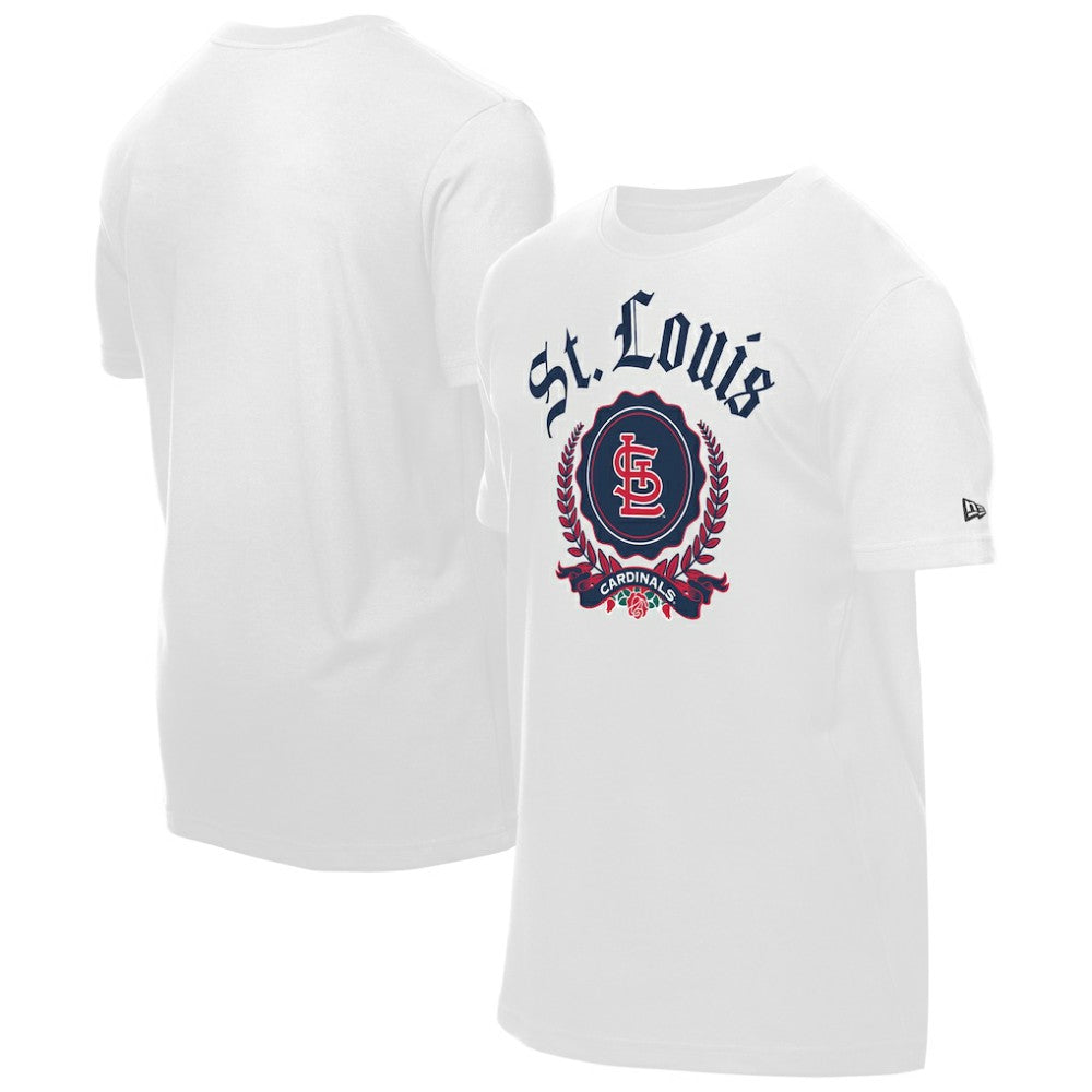 St. Louis Cardinals New Era Fleur Domestic T-Shirt - White T-shirts
