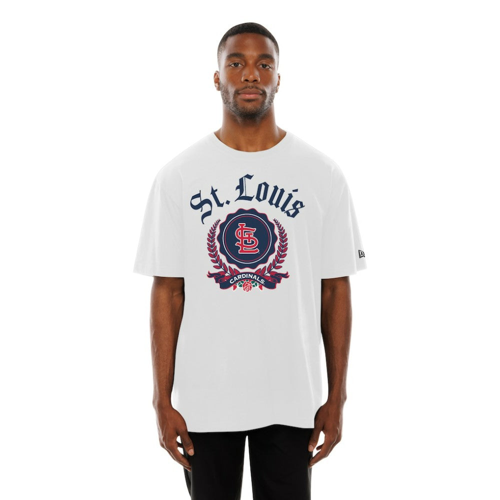St. Louis Cardinals New Era Fleur Domestic T-Shirt - White T-shirts