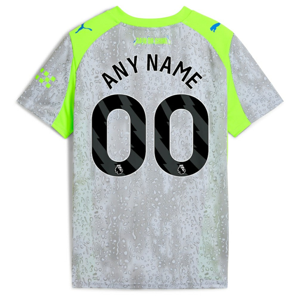 Manchester City Youth 2025/26 Third Replica Custom Jersey Green/Neon Green - Puma online