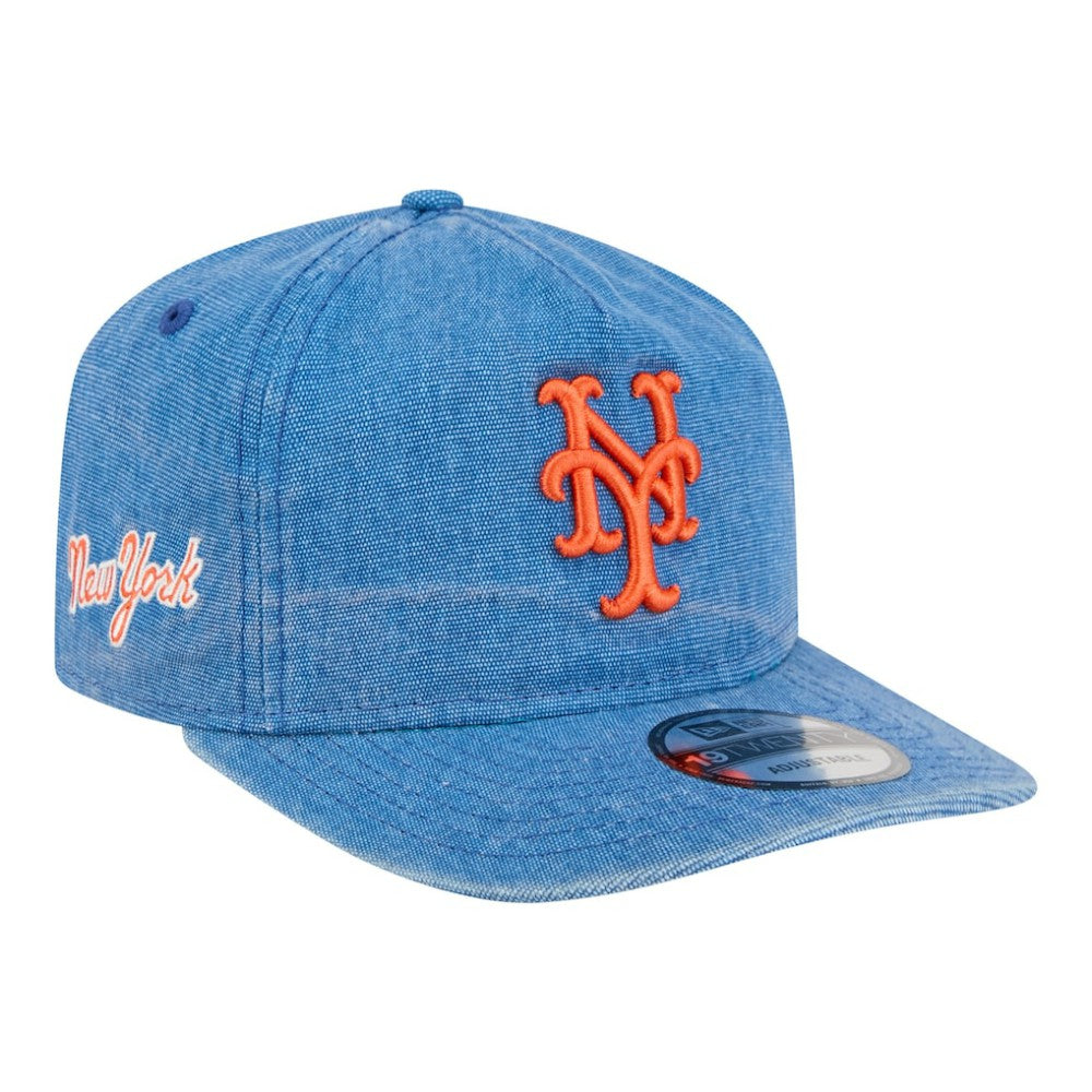 New York Mets New Era Throwback Denim Classic 19TWENTY Adjustable Hat - Royal Hats
