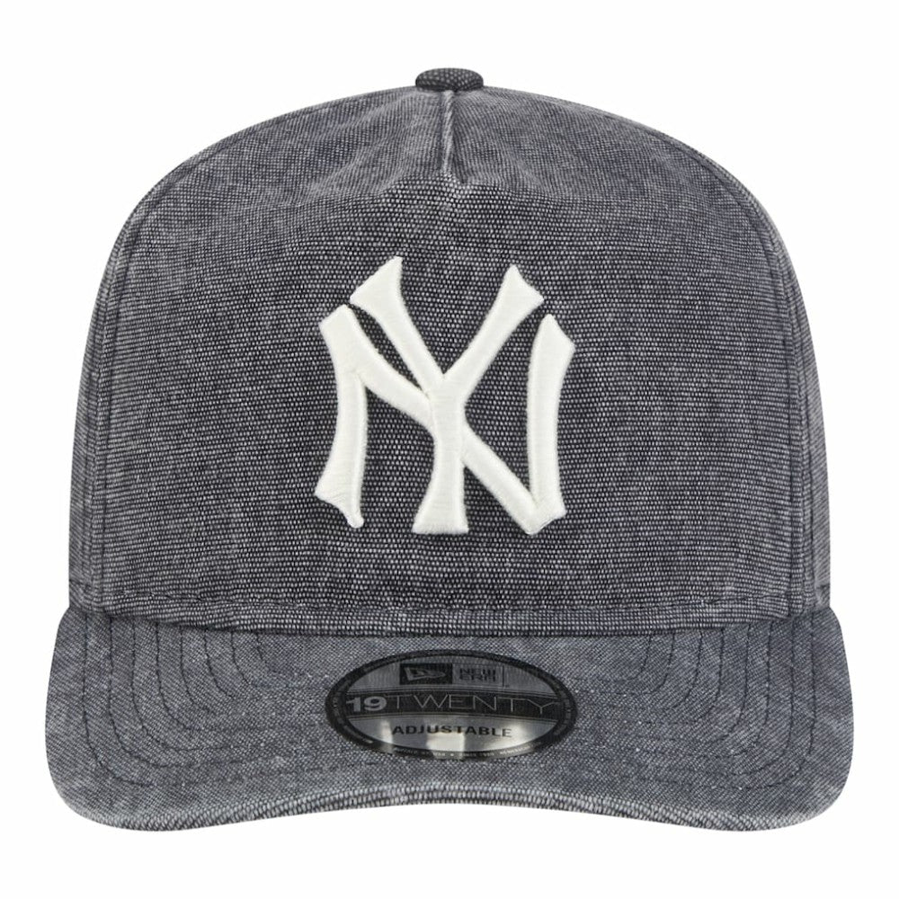 New York Yankees New Era Throwback Denim Classic 19TWENTY Adjustable Hat - Navy Heather Hats