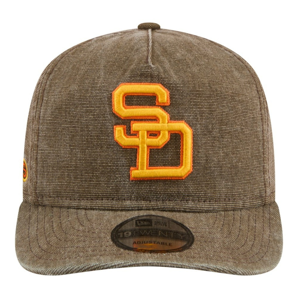 San Diego Padres New Era Throwback Denim Classic 19TWENTY Adjustable Hat - Brown Hats
