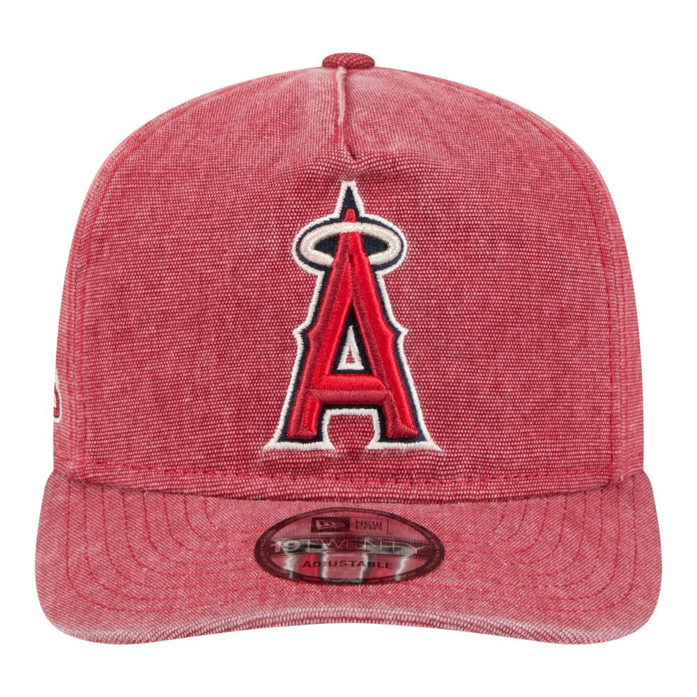 Los Angeles Angels New Era  Denim Classic 19TWENTY Adjustable Hat - Red Hats