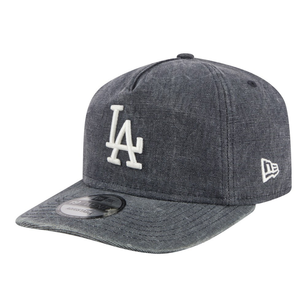Los Angeles Dodgers New Era Throwback Denim Classic 19TWENTY Adjustable Hat - Navy Heather Hats