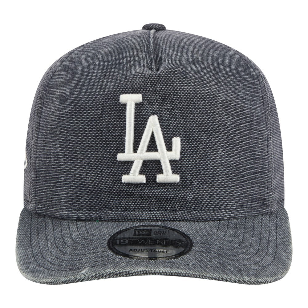 Los Angeles Dodgers New Era Throwback Denim Classic 19TWENTY Adjustable Hat - Navy Heather Hats