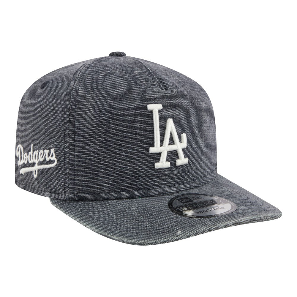 Los Angeles Dodgers New Era Throwback Denim Classic 19TWENTY Adjustable Hat - Navy Heather Hats