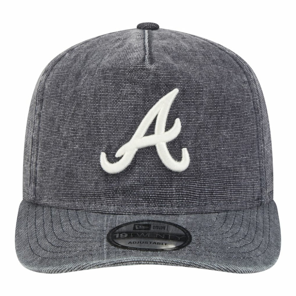 Atlanta Braves New Era  Denim Classic 19TWENTY Adjustable Hat - Navy Heather Hats