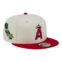 Los Angeles Angels New Era Localized 9FIFTY Snapback Hat - Cream/Red Hats