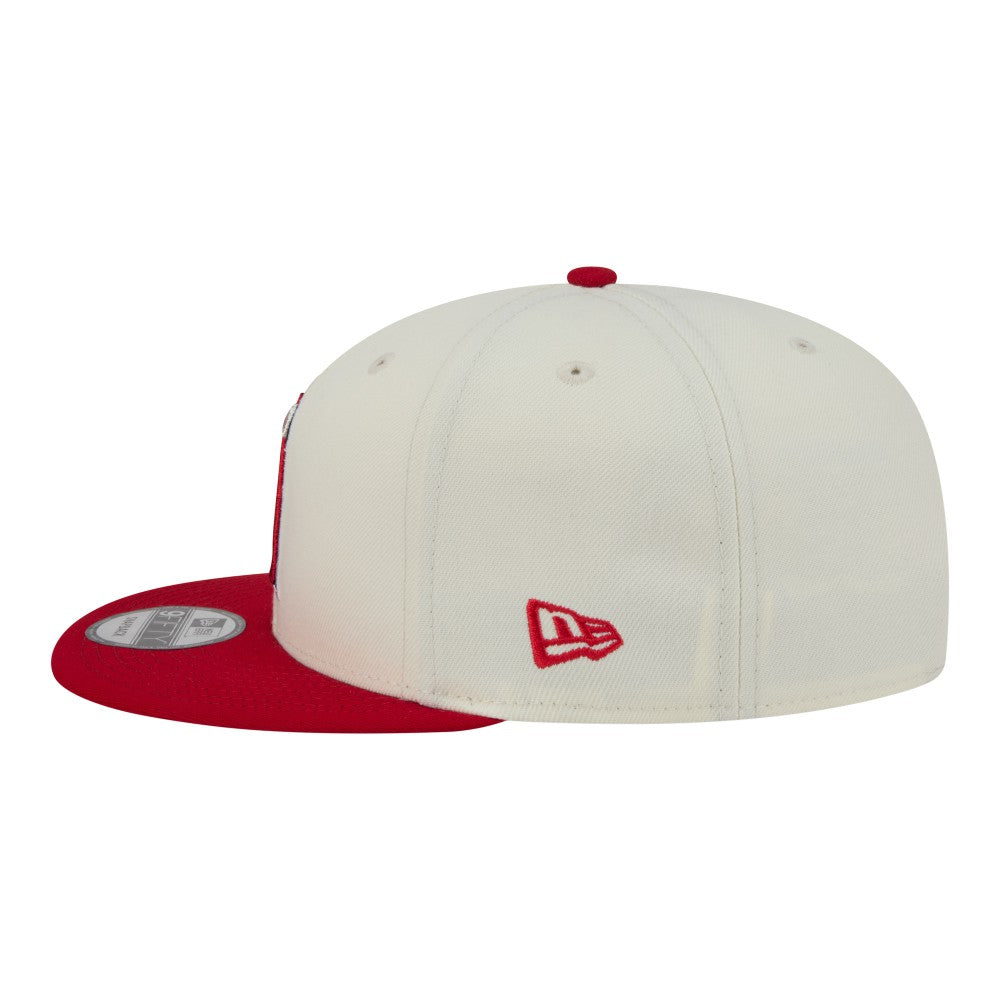Los Angeles Angels New Era Localized 9FIFTY Snapback Hat - Cream/Red Hats