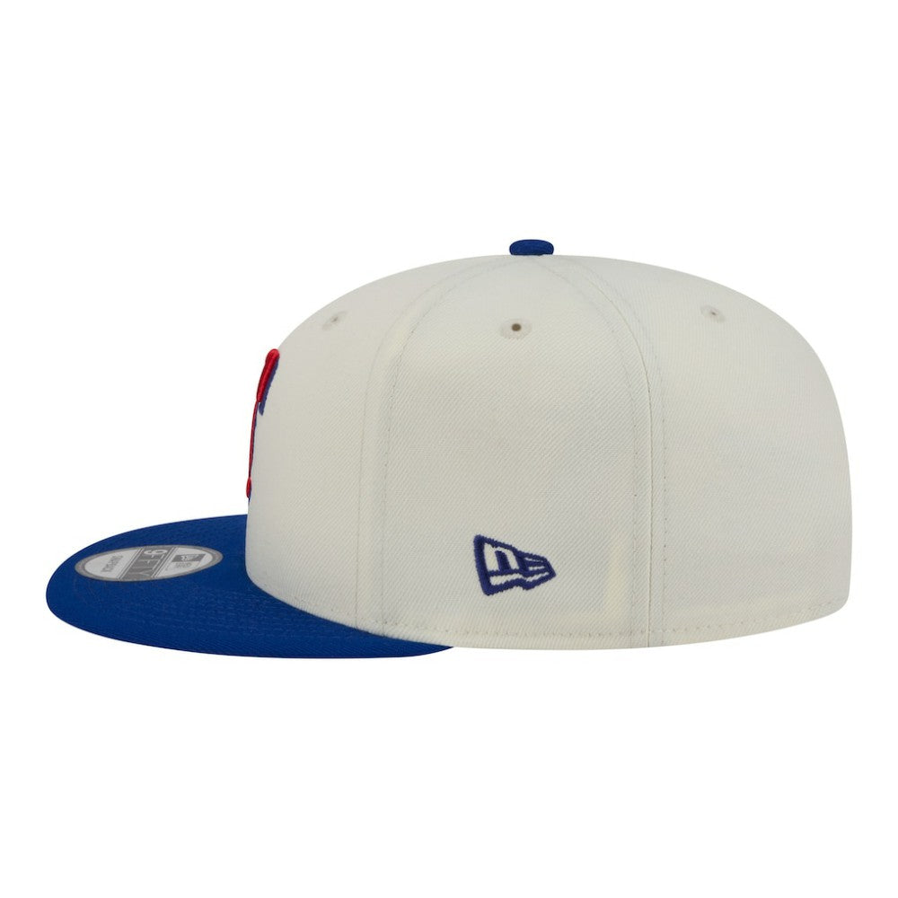 Texas Rangers New Era Localized 9FIFTY Snapback Hat - Cream/Royal Hats
