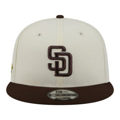 San Diego Padres New Era Localized 9FIFTY Snapback Hat - Cream/Brown Hats