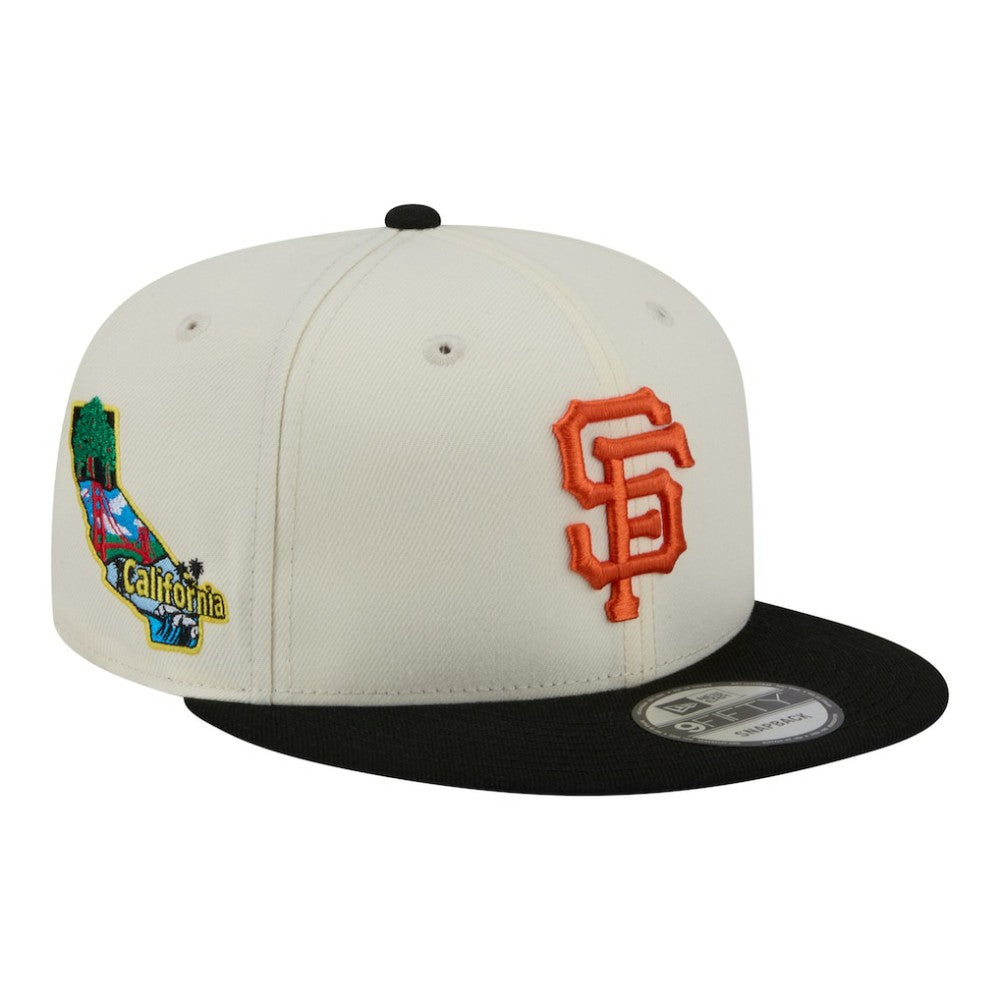 San Francisco Giants New Era Localized 9FIFTY Snapback Hat - Cream/Black Hats